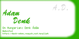 adam denk business card